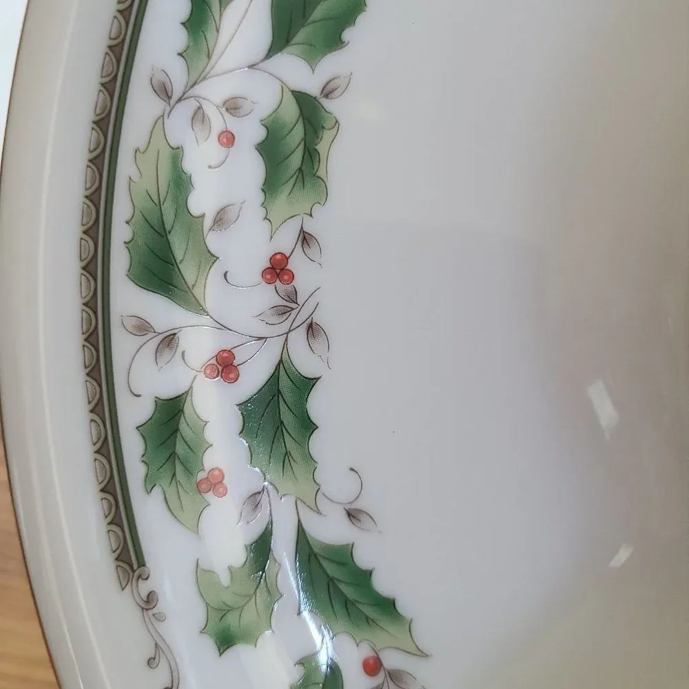 Vintage Royal Limited Holly Holiday Five Part Relish Appetizer Tray Christmas